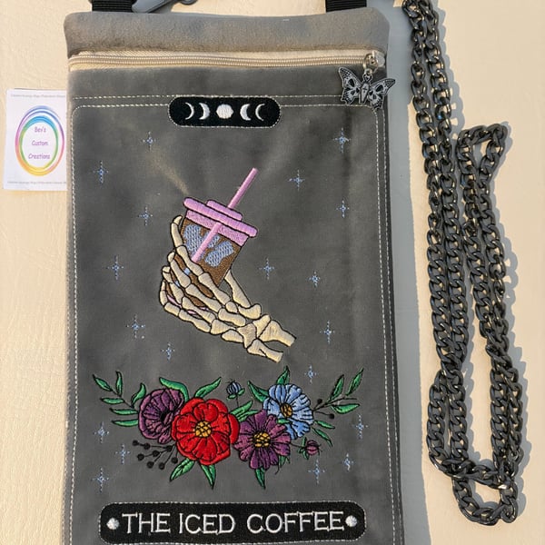 Embroidered Tarot inspired - The Iced Coffee - Velour 