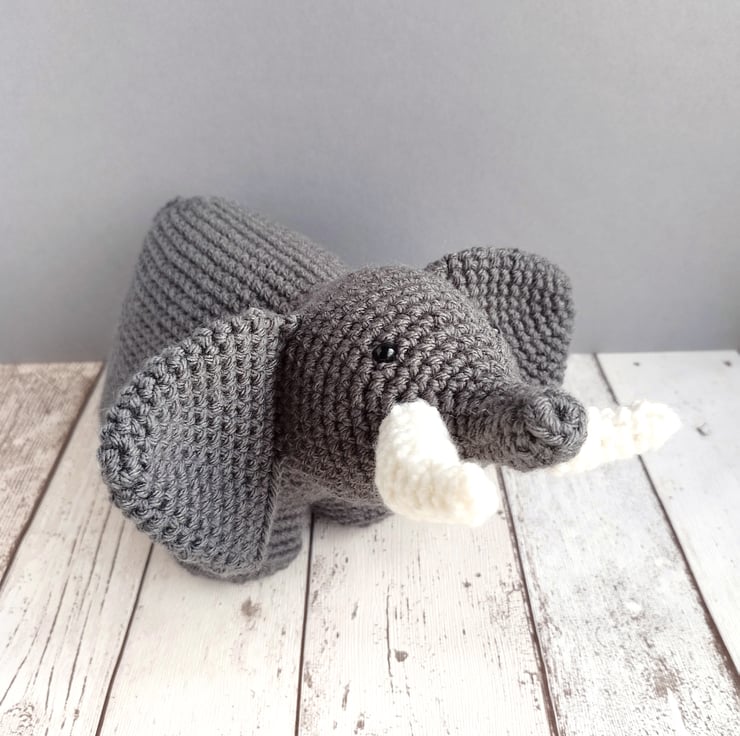Crochet kit: Amigurumi Elephant. - Folksy