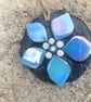 Pearlised Baby Blue Flower Mosaic