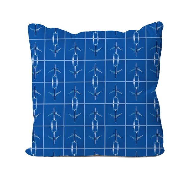 Handmade Aeroplane Design Cushion-Aeroplanes. Size 40x40cm- (16"x16") CUS237