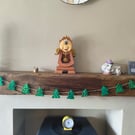 Felt Christmas tree garland