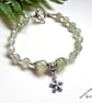 Designer Faceted Mystic Prehnite Gemstone Bracelet  - Image 1
