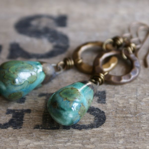 Rustic Drop Earrings