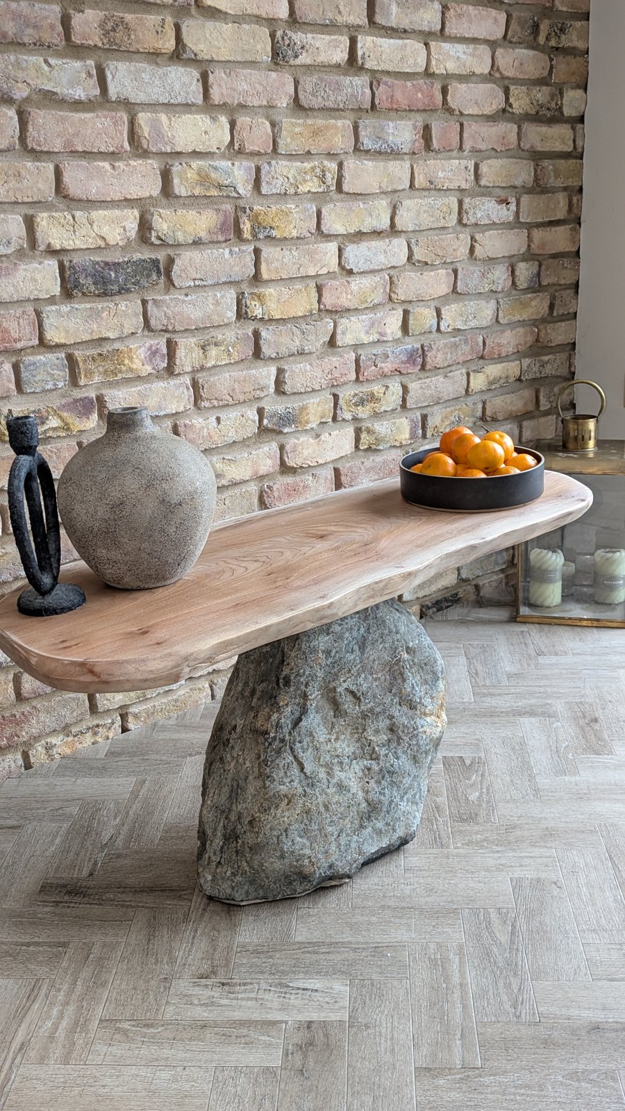 Bespoke natural rustic side table 