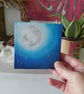 Night Sky Original Artwork - Full Moon & Stars - Canvas - Small 
