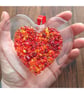Handmade Fused Glass Red or Pink Love Heart - Hanging Decoartion - Suncatcher  - Image 9