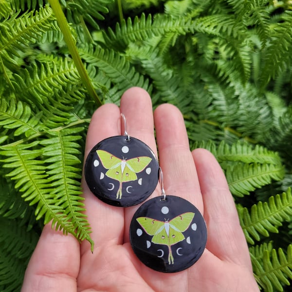 Luna Moth Earrings