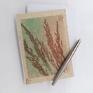 Greetings card autumn grasses
