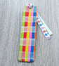 Bookmark, blue, stripe design. - Image 2