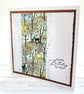 Birthday Card - Forest and Deer - handcrafted birthday card, layered design - Image 3