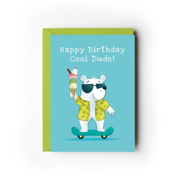 Cool Dude Birthday Card