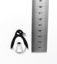 Penguin Pin Badge, Penguin with Chick, Wooden Bird Brooch,  - Image 4