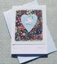 Peace and Joy, hand-stitched embroidery on Christmas card, a card to keep - Image 4