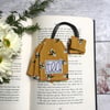 Bee tea bag bookmark