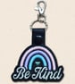 Be Kind Keyring - Positive Rainbow Bag Charm - Image 3