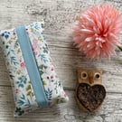 Fabric Pocket Tissue Holder - Travel Tissue Case - Reusable Tissue Pouch for Bag