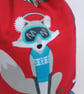 Christmas Gift Bag - Festive Foxes reusable fabric mini sack - Image 6