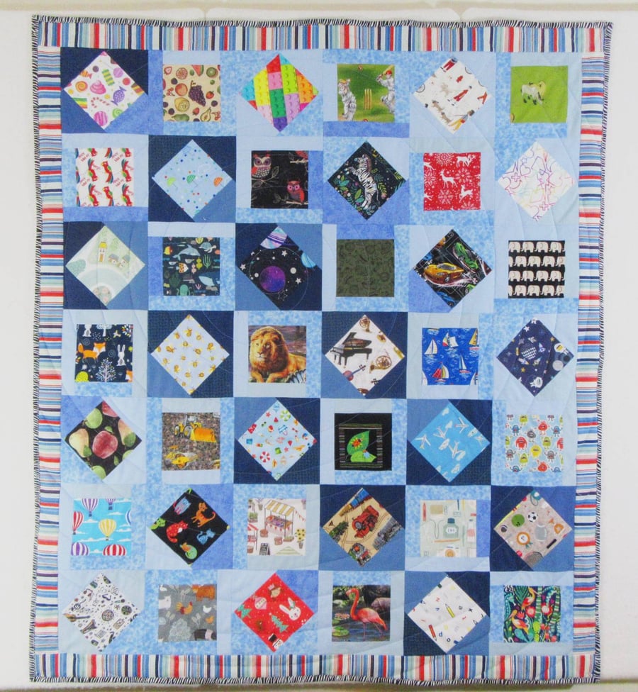 Fleece-backed I-Spy Quilt