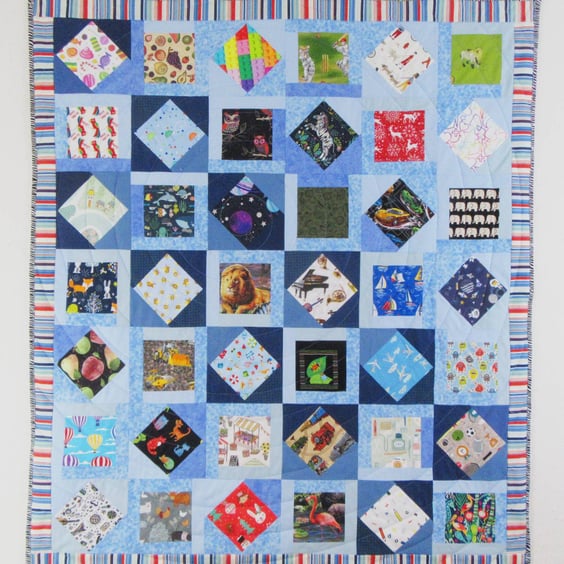 Fleece-backed I-Spy Quilt