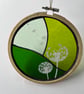 Perfectly Imperfect Stained Glass Dandelion Embroidery Hoop 