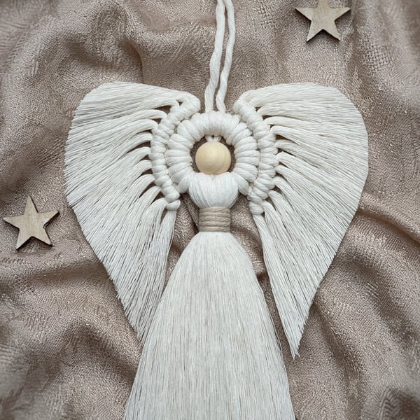 Christmas Angel Decoration - Macrame Angel - Eco-Friendly Christmas Gift