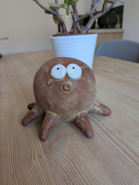 Ceramic octopus sculpture 