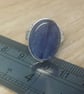 Blue Kyanite ring. Adjustable 925 sterling silver rings for women - Image 5