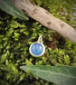 Simple sterling silver pendant with blue agate - Image 5