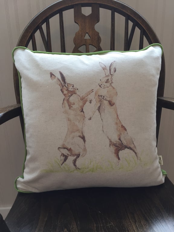 Dancing Hares Cushion, Scatter cushions, Inc Cushion pads