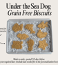 Dog under the Sea treat box, Homemade sea life biscuits 