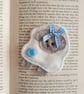 I love EWE (white) Spring lamb (blue) bookmark,letterbox gift
