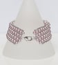 Light Pink Beaded Cuff Bracelet - Image 4