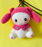 Handmade crochet bear doll