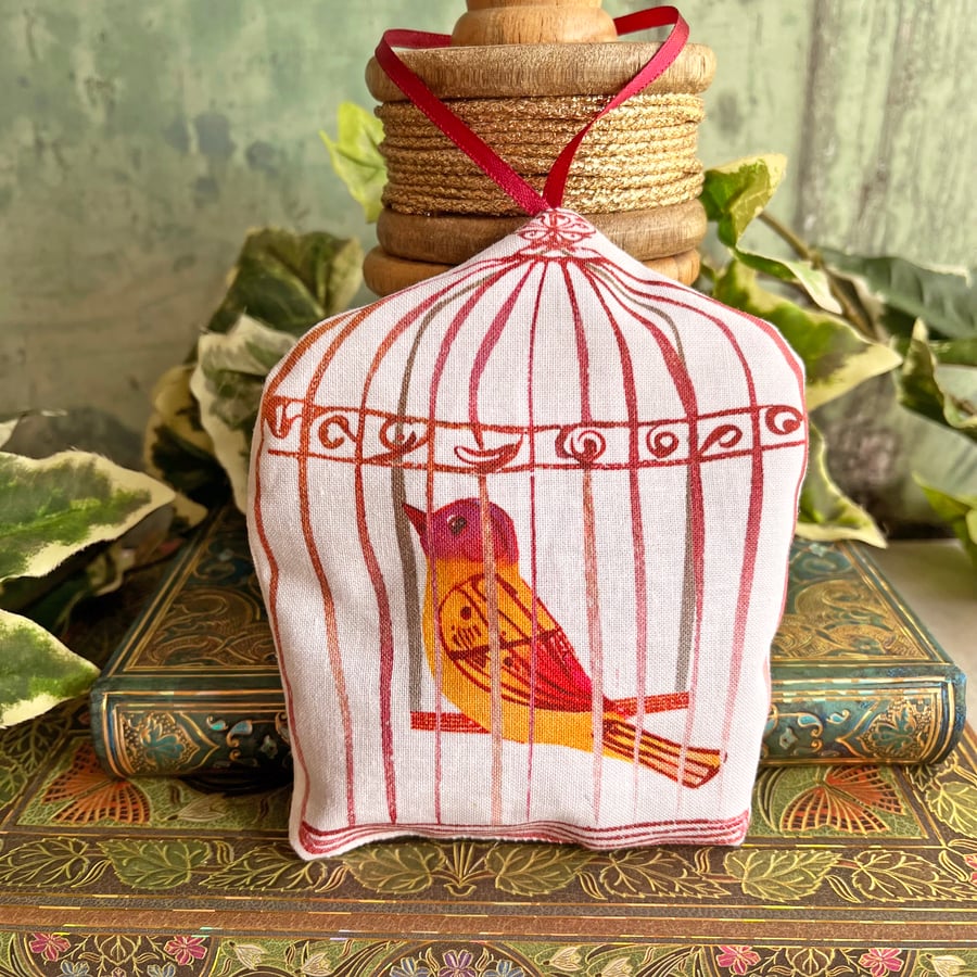 SALE: Handmade lavender bag, scented gift, hanging lavender bag