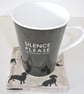 Dachshund Coasters Pair of Sausage Dog Black Drink Mats - Image 3