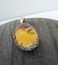 Citrine Gemstone Pendant on Silver Chain, November birthstone - Image 5