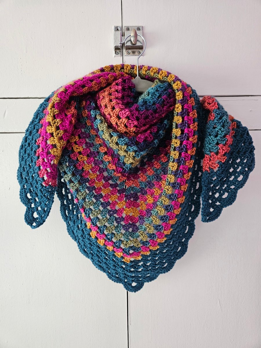 Crochet Triangle Scarf Shawl