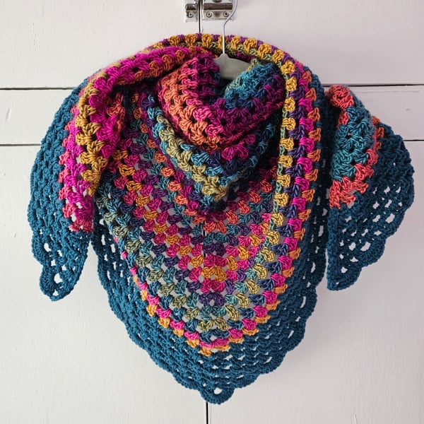 Crochet Triangle Scarf Shawl