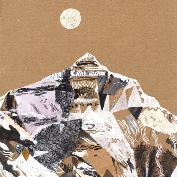 10% off! Illustration  art print Mount Everest A3 Print (11.69 in x 16.54 in)