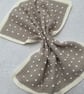 Neutral Crochet Bobble Baby Blanket - Handmade Beige & Cream Nursery Blanket  - Image 2
