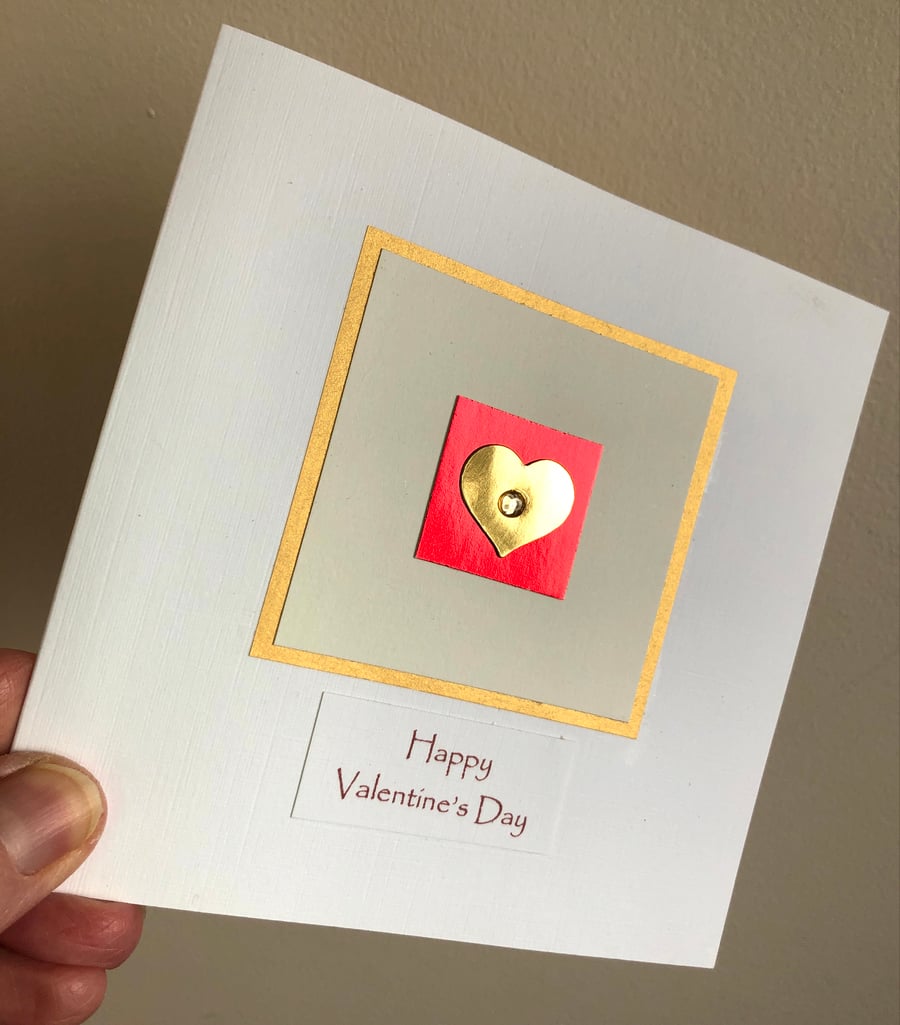 Seconds Sunday - Handmade Valentine card 