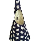 The Nest for Spinning and Weaving - Sheep on Navy