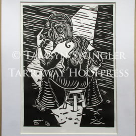 The Scold - Limited Edition - Lino Cut Print
