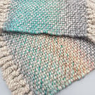 'Horizons'   - a pair of hand woven coasters