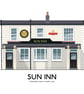 SUN INN PUB, Richmond Upon Thames, A4 Print - Image 3