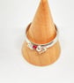 Ruby Silver and Gold Ring Handmade  - Image 1