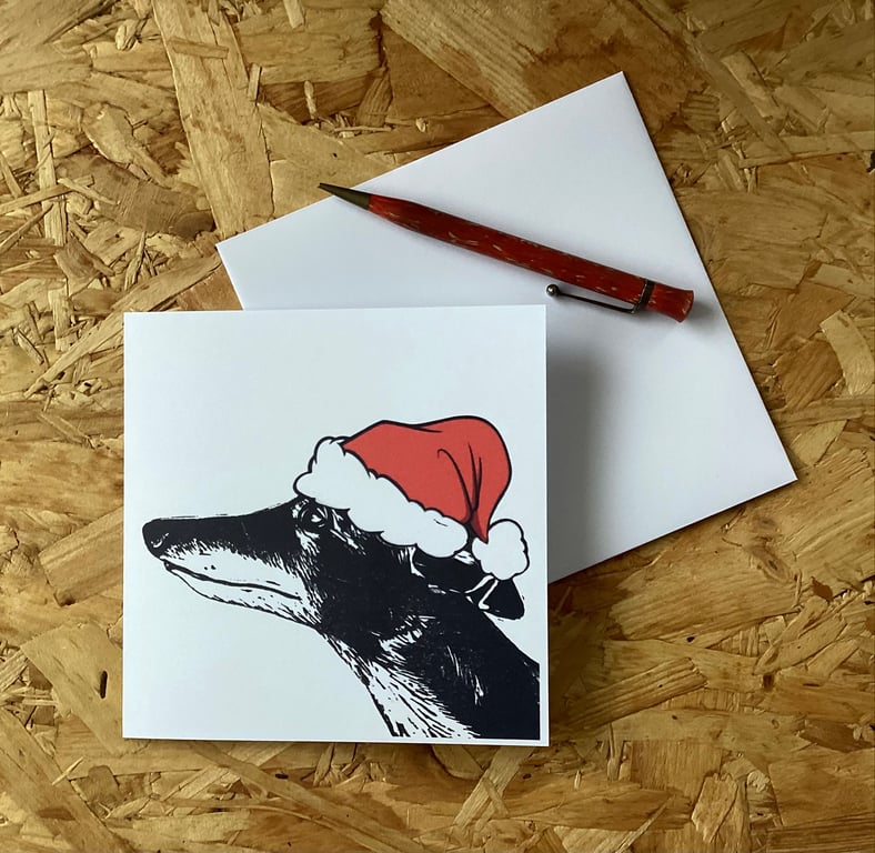 Sighthound Christmas Card - Whippet, Galgo, Lurcher, Greyhound, Personalise