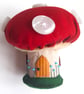 Toadstool Mushroom House Pin Cushion, handmade sewing supplies - Image 2