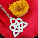 Sisters Celtic Knot pendant in sterling silver