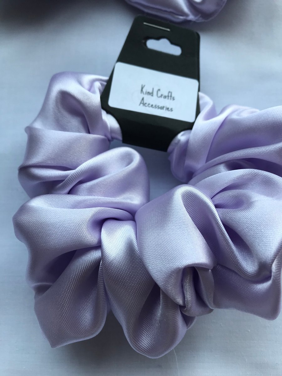 Large Silky satin luxury fabric scrunchies, Large scrunchie, Satin fabric 